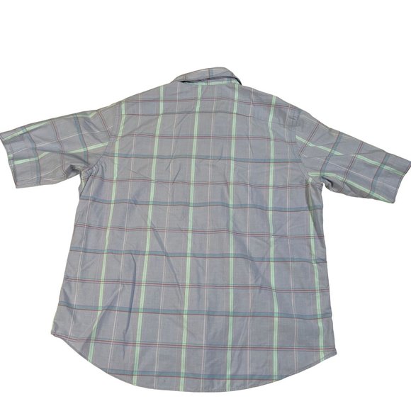 L.L. Bean Pastel‎ Purple Plaid Button Up Youth Sz 18 Short Sleeve Collared Shirt - Picture 2 of 10